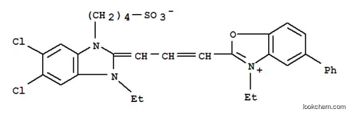 Molecular Structure of 50671-46-0 (2-[3-[5,6-dichloro-1-ethyl-1,3-dihydro-3-(4-sulphonatobutyl)-2H-benzimidazol-2-ylidene]prop-1-enyl]-3-ethyl-5-phenylbenzoxazolium)