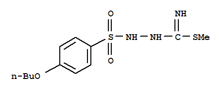 Hydrazinecarboximidothioicacid, 2-[(4-butoxyphenyl)sulfonyl]-, methyl ester