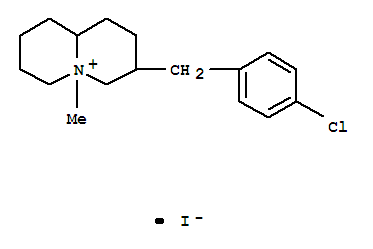 2H-Quinolizinium,3-[(4-chlorophenyl)methyl]octahydro-5-methyl-, iodide (1:1)