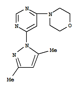 52476-68-3,4-[6-(3,5-dimethyl-1H-pyrazol-1-yl)pyrimidin-4-yl]morpholine,NSC 270408