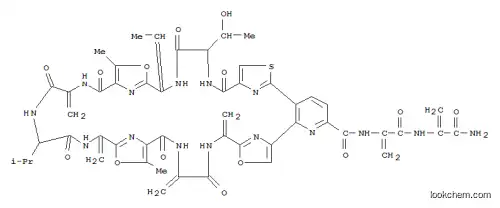 Molecular Structure of 58798-98-4 (Alaninamide,2,3-didehydro-N-[[14-ethylidene-9,10,11,12,13,14,20,21,22,23,24,25,26,27,32,33,34,35,36,37-eicosahydro-11-(1-hydroxyethyl)-17,30-dimethyl-21,27,34,37-tetrakis(methylene)-24-(1-methylethyl)-9,12,19,22,25,32,35-heptaoxo-19H-8,5:18,15:31,28:41,38-tetranitrilo-5H,15H,38H-pyrido[3,2-z][1,14,30,24,4,7,10,17,20,33,36]trioxathiaheptaazacyclononatriacontin-2-yl]carbonyl]alanyl-2,3-didehydro-(9CI))