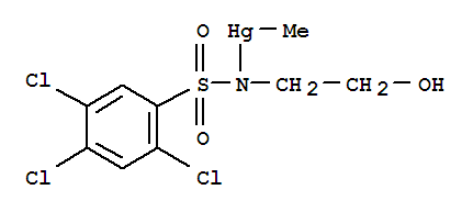 Mercury,methyl[2,4,5-trichloro-N-(2-hydroxyethyl)benzenesulfonamido]- (7CI,8CI)