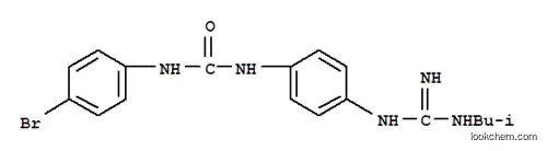 Molecular Structure of 62874-44-6 (Urea,N-(4-bromophenyl)-N'-[4-[[imino[(2-methylpropyl)amino]methyl]amino]phenyl]-)