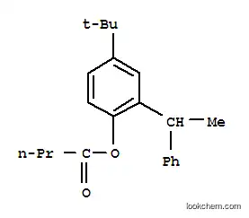 Molecular Structure of 6316-32-1 ([2-(1-phenylethyl)-4-tert-butyl-phenyl] butanoate)