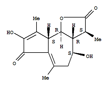 Azuleno[4,5-b]furan-2,7-dione,3,3a,4,5,9a,9b-hexahydro-4,8-dihydroxy-3,6,9-trimethyl-, (3S,3aR,4S,9aS,9bR)-(66173-52-2)