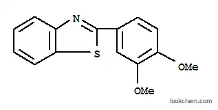 Molecular Structure of 6638-45-5 (2-(3,4-Dimethoxy-phenyl)-benzothiazole)