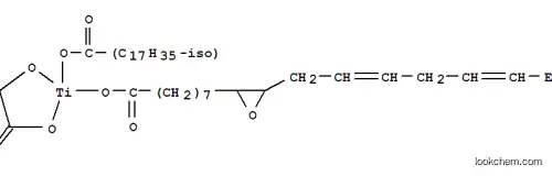 Molecular Structure of 69103-14-6 (Titanium, [2-(hydroxy-kO)acetato-kO](isooctadecanoato-kO)[3-(2,5-octadien-1-yl)-2-oxiraneoctanoato-kO2]-)