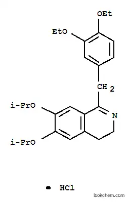 Molecular Structure of 69373-88-2 (1-(3,4-diethoxybenzyl)-6,7-bis(1-methylethoxy)-3,4-dihydroisoquinoline hydrochloride)