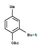 Phenol,2-(1,1-dimethylethyl)-4-methyl-, 1-acetate
