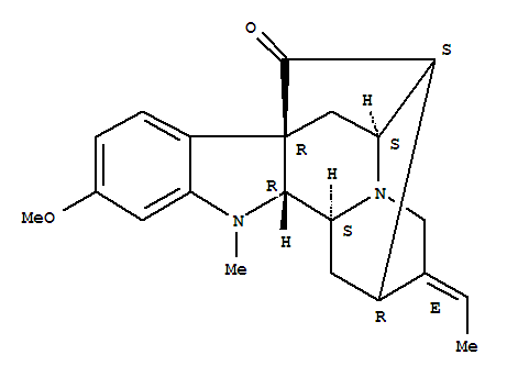 Ajmalan-17-one,19,20-didehydro-11-methoxy-, (19E)- (9CI)