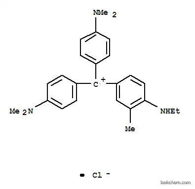 Molecular Structure of 72102-64-8 (Methylium, bis[4-(dimethylamino)phenyl] [4-(ethylamino)-3-methylphenyl]-, chloride)