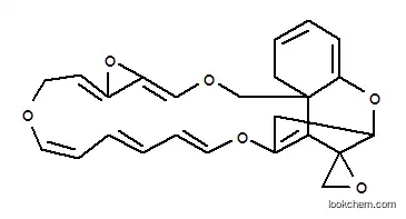 Molecular Structure of 7240-51-9 (Spiro[10,12-methano-4H,5H,21H-oxireno[8,9][1,6,12]trioxacyclooctadecino[3,4-d]-1-benzopyran-11(10H),2'-oxirane])