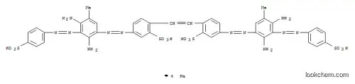 2,2'-Stilbenedisulfonicacid, 4,4'-bis[[4,6-diamino-5-[(p-sulfophenyl)azo]-m-tolyl]azo]-, tetrasodiumsalt (8CI)