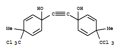 7504-14-5,2,5-Cyclohexadien-1-ol,1,1'-(1,2-ethynediyl)bis[4-methyl-4-(trichloromethyl)-,NSC 407612