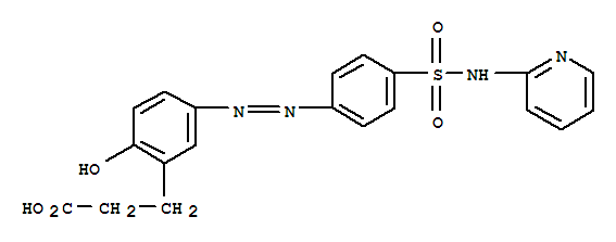 78027-91-5,Benzenepropanoic acid,2-hydroxy-5-[2-[4-[(2-pyridinylamino)sulfonyl]phenyl]diazenyl]-,Benzenepropanoicacid, 2-hydroxy-5-[[4-[(2-pyridinylamino)sulfonyl]phenyl]azo]- (9CI); CK 27A;Dihomosulfasalazine
