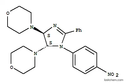 Molecular Structure of 80821-34-7 (Morpholine,4,4'-[4,5-dihydro-1-(4-nitrophenyl)-2-phenyl-1H-imidazole-4,5-diyl]bis-, trans-(9CI))