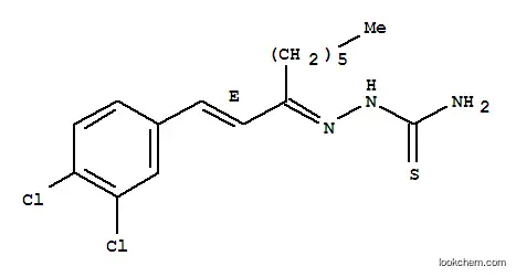 Molecular Structure of 81226-89-3 ([1-(3,4-dichlorophenyl)non-1-en-3-ylideneamino]thiourea)