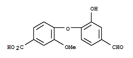 Benzoic acid,4-(4-formyl-2-hydroxyphenoxy)-3-methoxy-