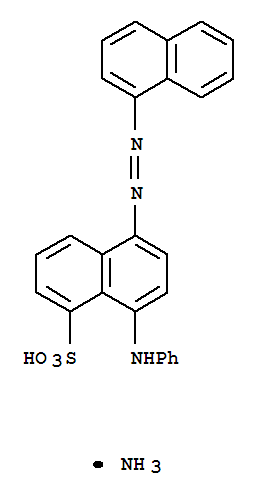 1-Naphthalenesulfonicacid, 5-[2-(1-naphthalenyl)diazenyl]-8-(phenylamino)-, ammonium salt (1:1)