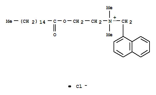 1-Naphthalenemethanaminium,N,N-dimethyl-N-[2-[(1-oxohexadecyl)oxy]ethyl]-, chloride (1:1)