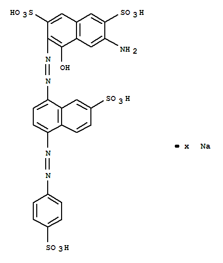 2,7-Naphthalenedisulfonicacid,6-amino-4-hydroxy-3-[2-[7-sulfo-4-[2-(4-sulfophenyl)diazenyl]-1-naphthalenyl]diazenyl]-,sodium salt (1:?)