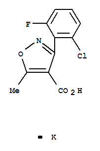 83817-49-6,potassium 3-(2-chloro-6-fluorophenyl)-5-methylisoxazole-4-carboxylate,4-Isoxazolecarboxylicacid, 3-(2-chloro-6-fluorophenyl)-5-methyl-, potassium salt (9CI)