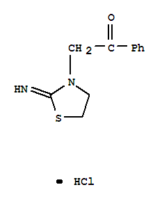 Ethanone,2-(2-imino-3-thiazolidinyl)-1-phenyl-, hydrochloride (1:1)
