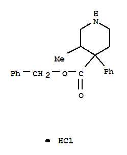 4-Piperidinecarboxylicacid, 3-methyl-4-phenyl-, phenylmethyl ester, hydrochloride (1:1)