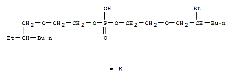 Ethanol,2-[(2-ethylhexyl)oxy]-, hydrogen phosphate, potassium salt (9CI)