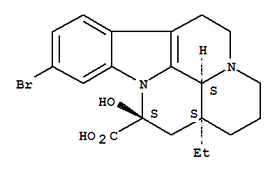 Eburnamenine-14-carboxylic acid, 11-bromo-14,15-dihydro-14-hydroxy-, (3α,14β,16α)-