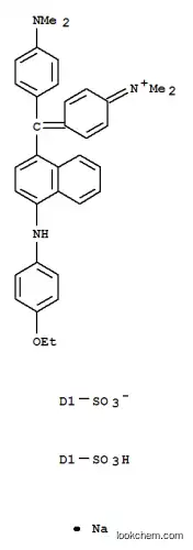Molecular Structure of 85237-41-8 (Methanaminium,N-[4-[[4-(dimethylamino)phenyl][4-[(4-ethoxyphenyl)amino]-1-naphthalenyl]methylene]-2,5-cyclohexadien-1-ylidene]-N-methyl-,disulfo deriv., inner salt, monosodium salt (9CI))