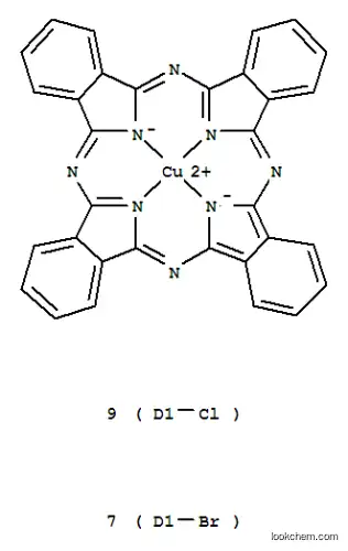 Molecular Structure of 85237-50-9 ([heptabromononachloro-29H,31H-phthalocyaninato(2-)-N29,N30,N31,N32]copper)