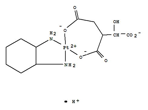 88483-99-2,hydrogen platinum(2+) 1-hydroxypropane-1,2,3-tricarboxylate - cyclohexane-1,2-diamine (1:1:1:1) (non-preferred name),Platinate(1-),(1,2-cyclohexanediamine-N,N')[1-hydroxy-1,2,3-propanetricarboxylato(3-)-O2,O3]-,hydrogen, (SP-4-3)-; 1,2,3-Propanetricarboxylic acid, 1-hydroxy-, platinumcomplex; 1,2-Cyclohexanediamine, platinum complex; NSC 350602
