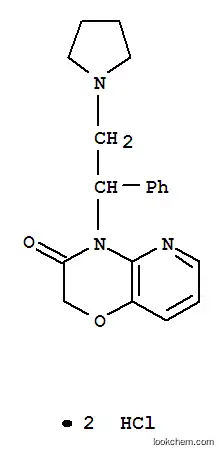 Molecular Structure of 88809-63-6 (2H-Pyrido[3,2-b]-1,4-oxazin-3(4H)-one,4-[1-phenyl-2-(1-pyrrolidinyl)ethyl]-, hydrochloride (1:2))