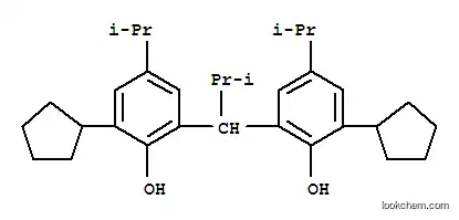 Molecular Structure of 93803-60-2 (2,2'-(2-methylpropylidene)bis[6-cyclopentyl-4-isopropylphenol])