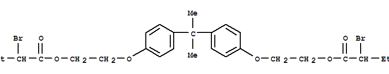 Butanoic acid,2-bromo-, (1-methylethylidene)bis(4,1-phenyleneoxy-2,1-ethanediyl) ester (9CI)