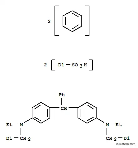 Molecular Structure of 94071-28-0 (Benzenesulfonic acid,[(phenylmethylene)bis[4,1-phenylene(ethylimino)methylene]]bis-)