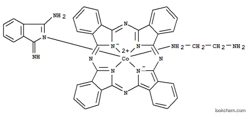 Molecular Structure of 94979-20-1 ((ethylenediamine-N)(1-imino-1H-isoindol-3-amine-N2)[29H,31H-phthalocyaninato-N29,N30,N31,N32]cobalt)