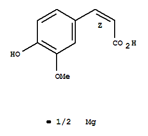 2-Propenoic acid,3-(4-hydroxy-3-methoxyphenyl)-, magnesium salt (2:1), (Z)- (9CI)