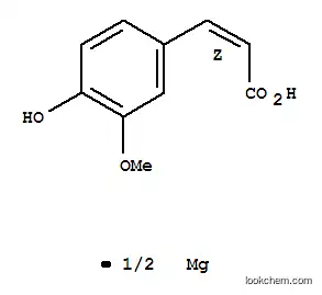 Molecular Structure of 97403-85-5 (magnesium(2+) (Z)-4'-hydroxy-3'-methoxycinnamate)