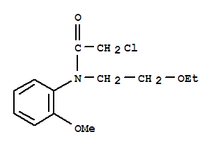 100346-59-6,2-chloro-N-(2-ethoxyethyl)-N-(2-methoxyphenyl)acetamide,2-chloro-N-(2-ethoxyethyl)-N-(2-methoxyphenyl)acetamide