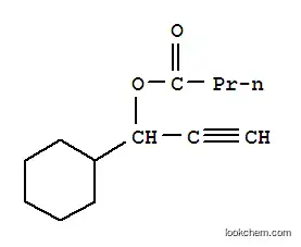 Molecular Structure of 100532-46-5 (Cyclohexanemethanol, alpha-ethynyl-, butyrate)