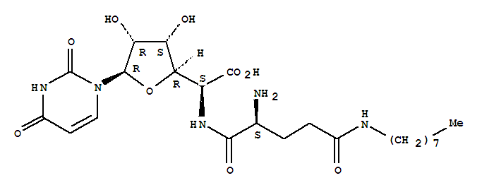 100566-82-3,N(gamma)-(Octyl)glutaminyl-uracil polyoxin C,N(gamma)-(Octyl)glutaminyl-uracil polyoxin C