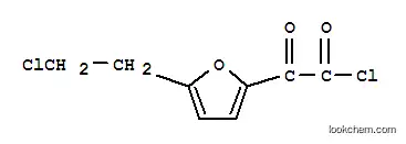 Molecular Structure of 100750-59-2 (2-Furanacetyl chloride, 5-(2-chloroethyl)-alpha-oxo- (9CI))
