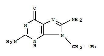 6H-Purin-6-one,2,8-diamino-1,9-dihydro-9-(phenylmethyl)-
