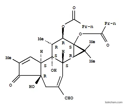 Molecular Structure of 100930-03-8 (20-OXO-20-DEOXYPHORBOL 12,13-DIBUTYRATE)