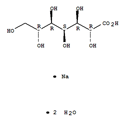Sodium (2R,3R,4S,5R,6R)-2,3,4,5,6,7-hexahydroxyheptanoate hydrate (1:1:2) cas no. 10094-62-9 98%