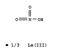 Molecular Structure of 10099-59-9 (Nitric acid,lanthanum(3+) salt (3:1))