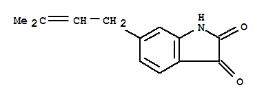 1H-Indole-2,3-dione,6-(3-methyl-2-buten-1-yl)-