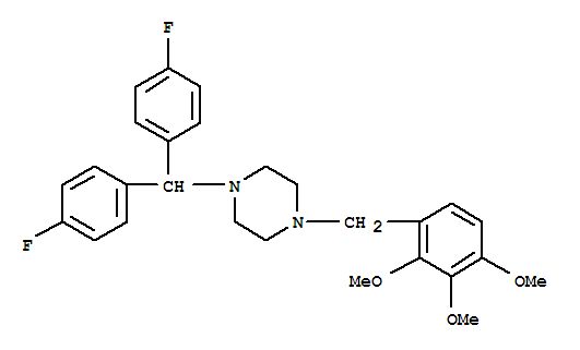 Piperazine,1-[bis(4-fluorophenyl)methyl]-4-[(2,3,4-trimethoxyphenyl)methyl]-